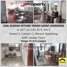 Jual Rumah Hitung Tanah sayap Lengkong 10 jt/ Meter sangat MURAH