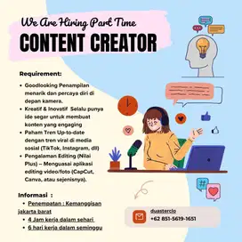 Part time Content Creator