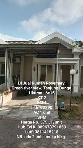 Di Jual Rumah Minimalis, di Rosemary, Tanjung Bunga