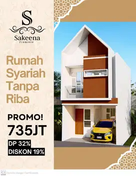 Rumah Cluster Modern, tanpa bi checking 5 menit ke Plaza Pondok Gede.