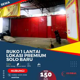 Ruko Lebar Depan 10 Meter Solo Baru