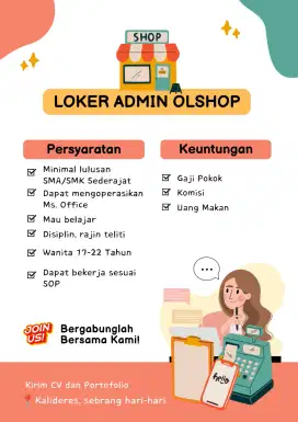 Loker Admin Online Shop