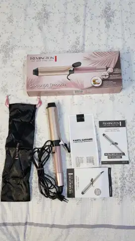 catokan remington pink coconut smooth curling tong