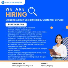 Magang Admin Social Media dan Customer Service