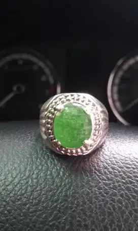 Cincin Permata Zamrud /Zamrud kalimantan/Zamrud