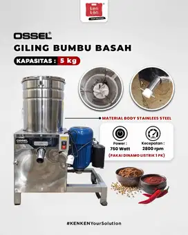 Mesin Giling Bumbu Basah Gilingan Bumbu Basah 5 Kg Stainless Steel OSS