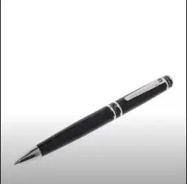 Aigner Pen black resin silver tone [100% Original Authentic]