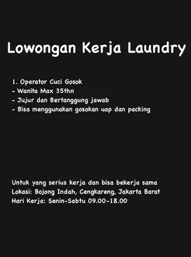 Lowongan Laundry