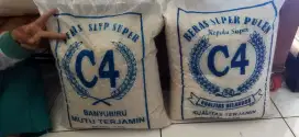 Beras putih c4 biru