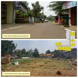 Tanah kavling Dekat Pasar Parung, 100Juta'an Dapat Fasum Jalan Cor 5 M