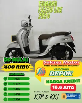 PROMO DP 400 RIBU DATA BISA VIA WA YAMAHA FAZZIO LUX TAHUN 2024