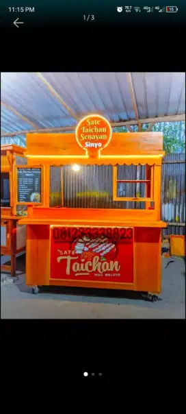 Gerobak booth gerobak mie ayam bakso gerobak sate tichan