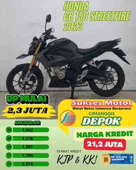 HONDA CB 150 STREETFIRE TAHUN 2023 CASH CREDIT FREE ONKIR JABODETABEK