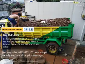 Jasa buang puing sampah proyek pasar minggu