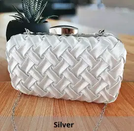 Silver Party Women Bag Tas Pesta Wanita