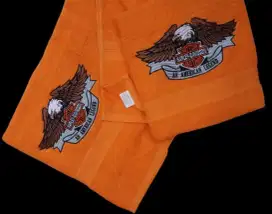 Handuk harley davidson orange eagle