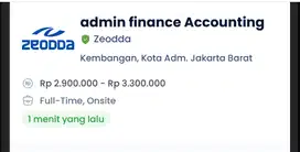 Admin Finance Accounting