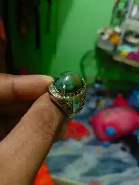 Cincin batu akik lumut aceh