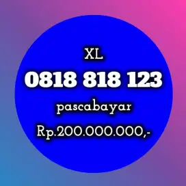 NOMOR CANTIK XL MANIS 818 123