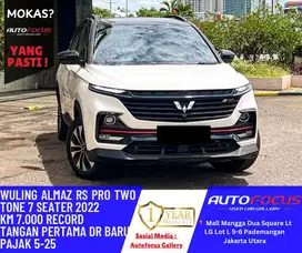 Wuling Almaz RS Pro Two Tone 7Seater Putih Hitam AT Fullspec Panoramic