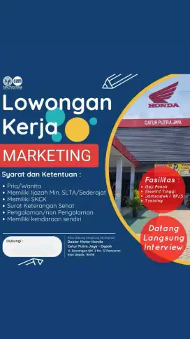 Sales Honda Motor Depok