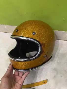 Helm custome gringgo (model ala vincent rompies)