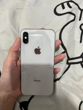 iPhone X 64GB Silver All Operator Bisa Ex Inter Aman No Blokir Imei