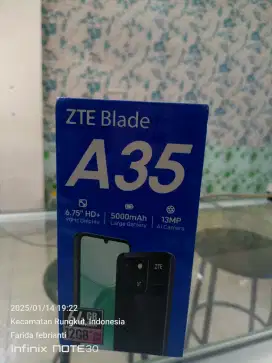 ZTE Blade A35 4+8/64 BARU garansi resmi 1th bisa TT atau Kredit