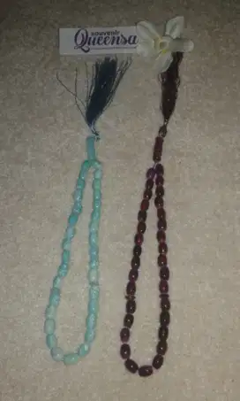 Souvenir tasbih batu besar isi 33 butir