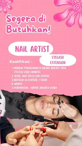 Lowongan Nail Art & Eyelash Extension Therapist