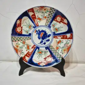 piring keramik imari jepang warna antik