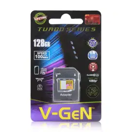 Micro Sd V-GeN 128GB CLASS10 TURBO 100MB/s + Adaptor MMC 128 gb plus