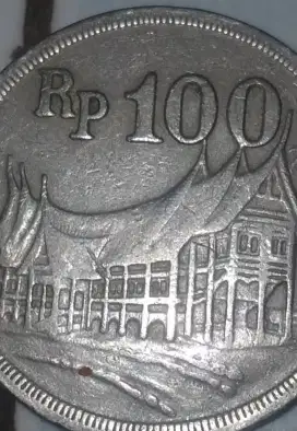 Koin 100 rupiah eror 1973