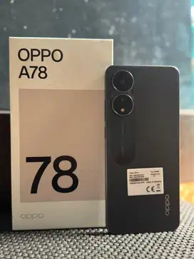 Oppo a78 4G 8/256 mulus lengkap