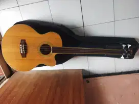 Bass Akustik Cort SJB6 FX FL Natural Fretless, Surabaya