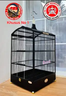 Sangkar Kotak B & R Black Doff Ruji Fiber