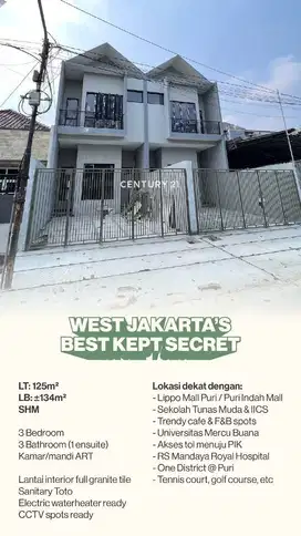 Dijual Rumah Tinggal Di Area Kavling DKI Meruya Utara