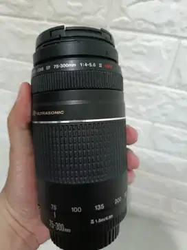 CANON 75-300MM III USM LIKENEW MULUS KAYA BARU