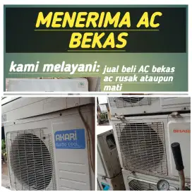 Terima ac bekas rusak