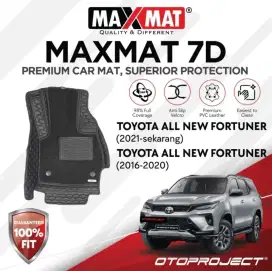 Karpet Mobil MAXMAT 7D Fortuner - Black - Full Bagasi