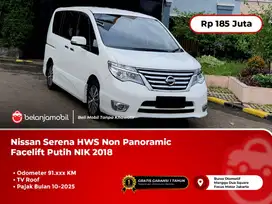 [PAJAK ON 10-2025] Nissan Serena HWS Facelift Putih NIK 2018/2019