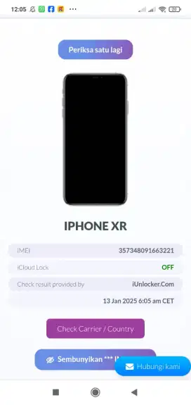 iPhone xr 256GB mulus minus baseband