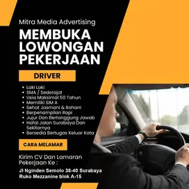 Lowongan Driver Pria