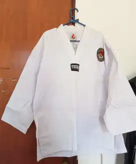 Jual baju taekwondo ukuran XL beserta sabuk putih dan kuning