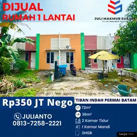 Dijual Rumah 1 Lantai di Tiban Indah Permai Batam