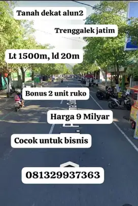 tanah bonus bangunan kota Trenggalek jawatimur