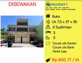 DISEWAKAN Ruko Jl Sudirman dkt ratulangi , ahmad yani , cocok bank