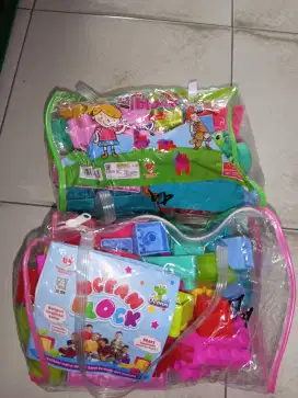 Mainan Anak Block Tas Isi 58