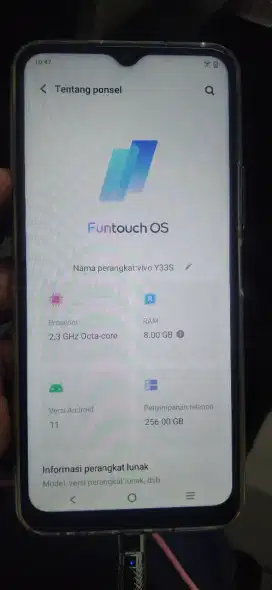 Vivo y33s ram 8/256 GB lgkp