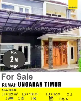 JUAL RUMAH DI KOTA UNGARAN.STRATEGIS.DEKAT PINTU TOL UNGARAN.